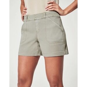 Spanx Olive‎ Green Casual Shorts Womens XS Extra Small Pull On Comfort